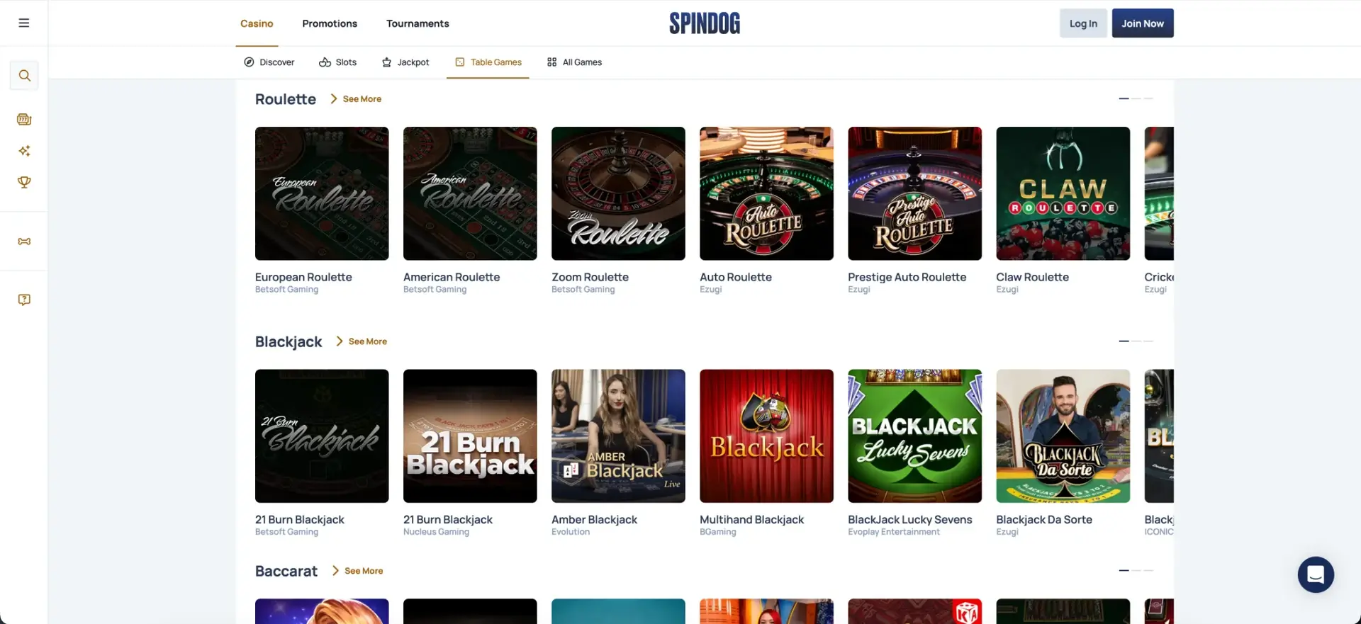 SpinDog slot providers at SpinDog casino